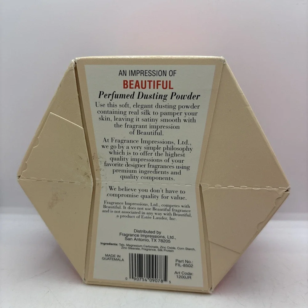Vintage Fragance Impressions Limited Perfumed Dusting Powder Sealed 5oz‎